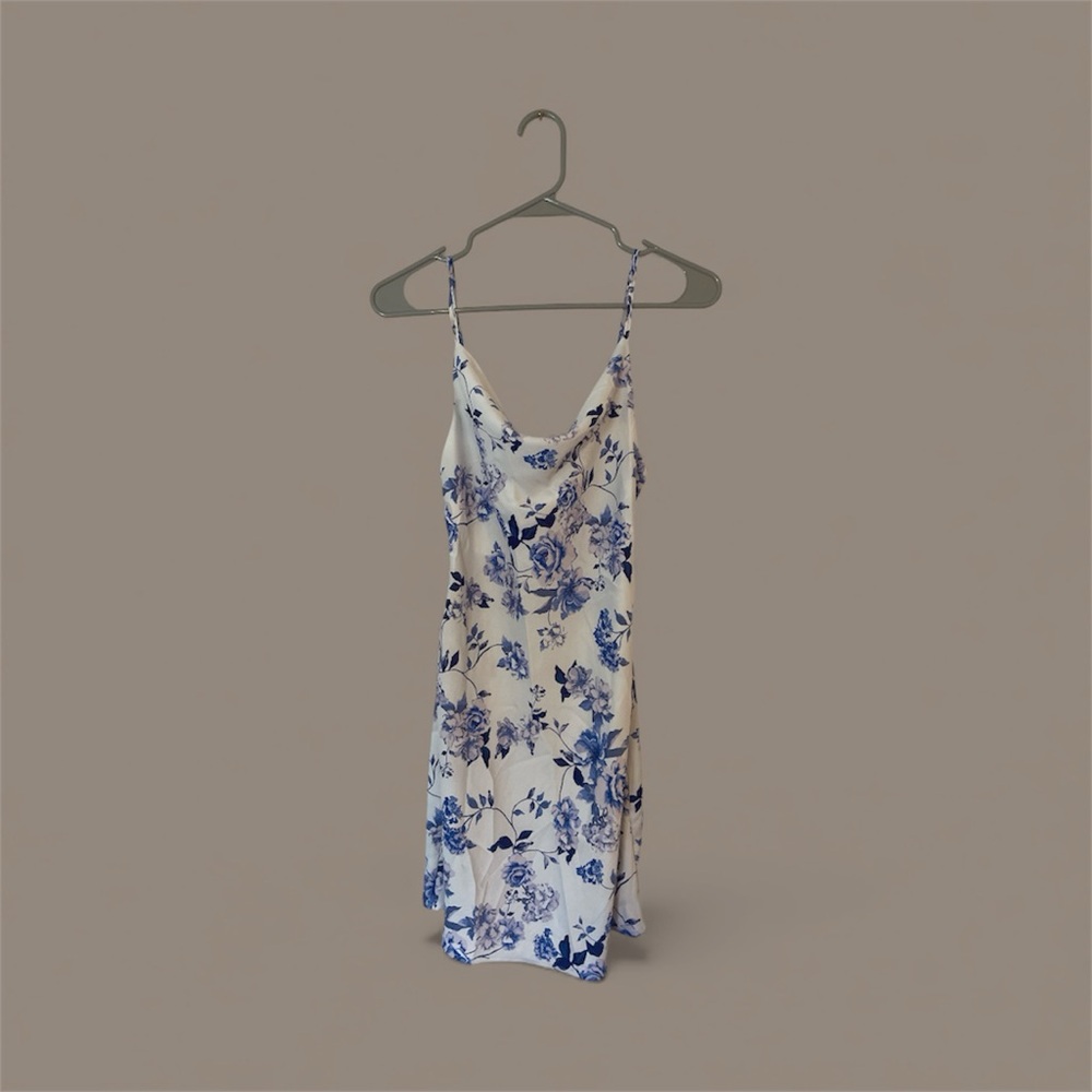 Urban Outfitters Blue Floral Mini Dress